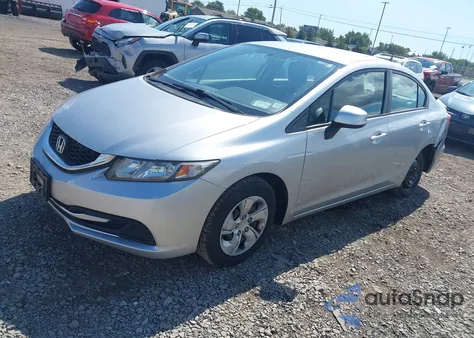 2013 Honda Civic Lx из США, поврежденный, VIN 19XFB2E59DE098107